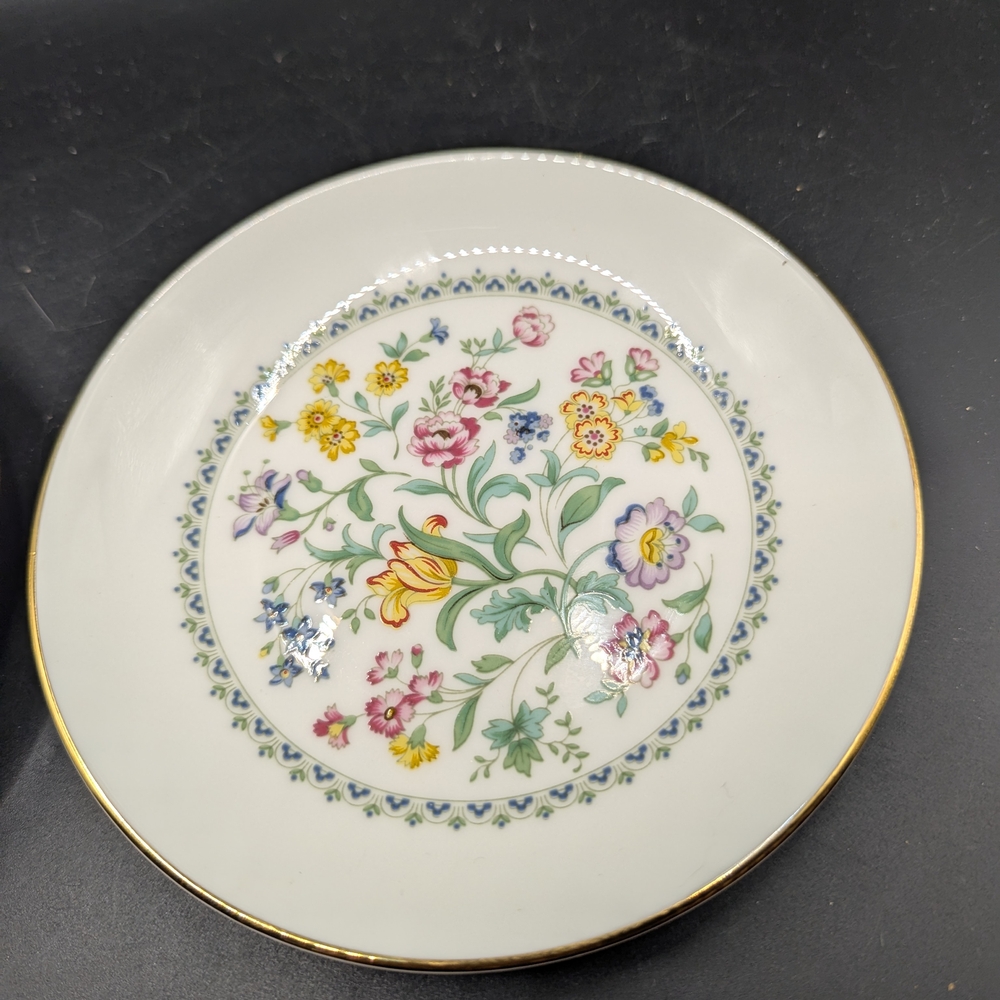 Vintage Set of 2 Royal Kent Bone China Small Trinket Dishes Staffordshire, Engla - Picture 3 of 6